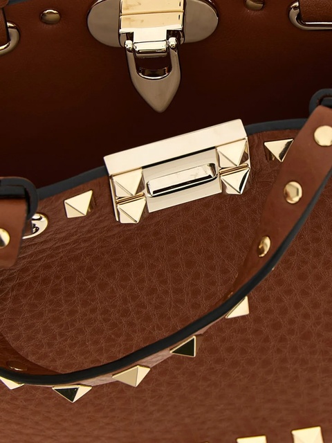 Valentino Garavani Rockstud mini tote bag - Brown - zdjęcie produktu nr 2