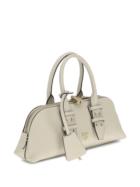 PINKO padlock logo-charm shoulder bag - White - zdjęcie produktu nr 2