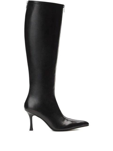 Alexander Wang 85mm Vera zip-detail pointed-toe boots - Black - zdjęcie produktu nr 1