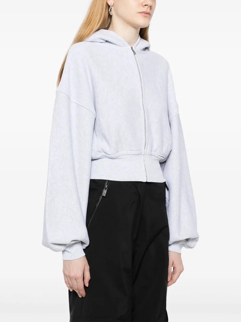 Alexander Wang zip-up cropped hoodie - Grey - zdjęcie produktu nr 2
