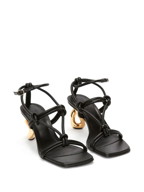 JW Anderson chain-heel strappy sandals - Black - zdjęcie produktu nr 2