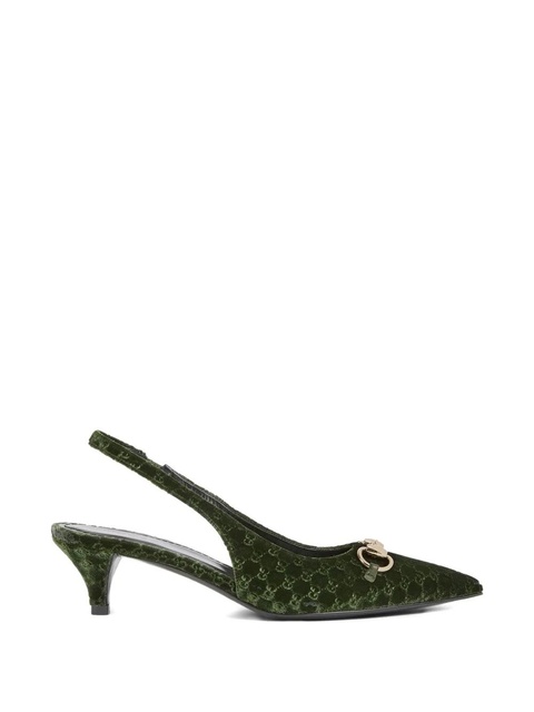 Gucci 45mm horsebit-detail pumps - Green - zdjęcie produktu nr 2