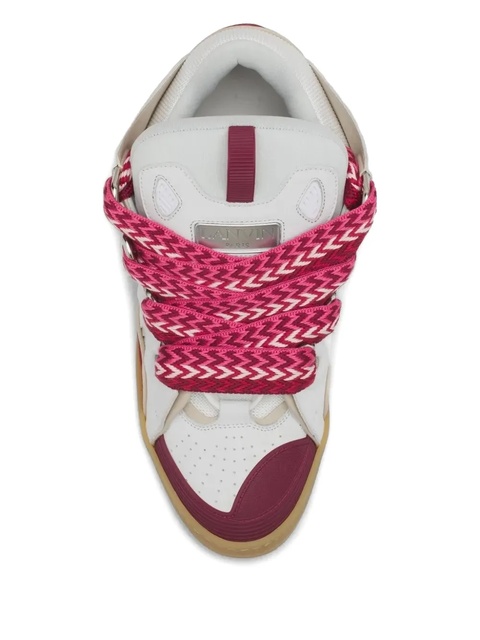 Lanvin Curb lace-up leather sneakers - White - zdjęcie produktu nr 2