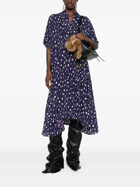 Balenciaga polka dot-pattern dress - Blue - zdjęcie produktu nr 1