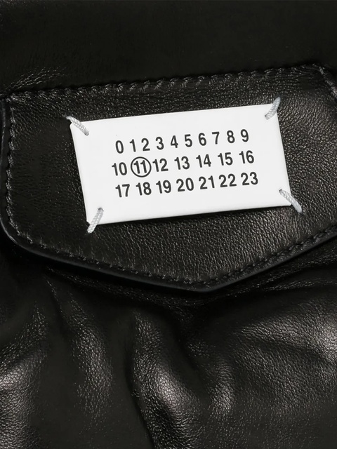 Maison Margiela Glam Slam leather tote bag - Black - zdjęcie produktu nr 2
