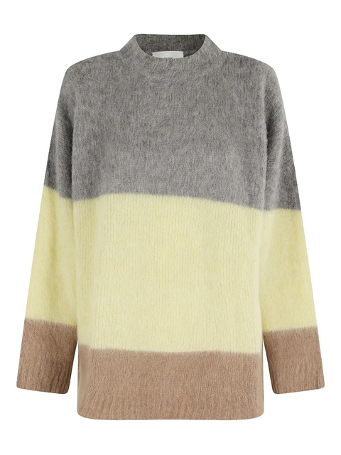 SOLOTRE colourblock sweater - Grey - zdjęcie produktu nr 1