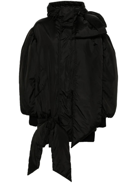 Simone Rocha bow-detail padded coat - Black - zdjęcie produktu nr 1