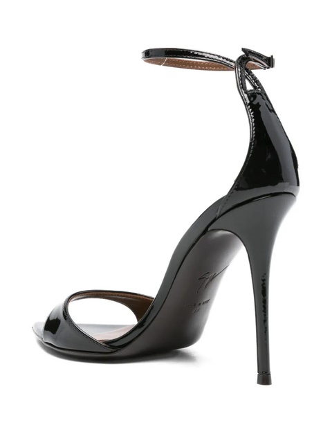 Giuseppe Zanotti 105mm Intriigo leather sandals - Black - zdjęcie produktu nr 2