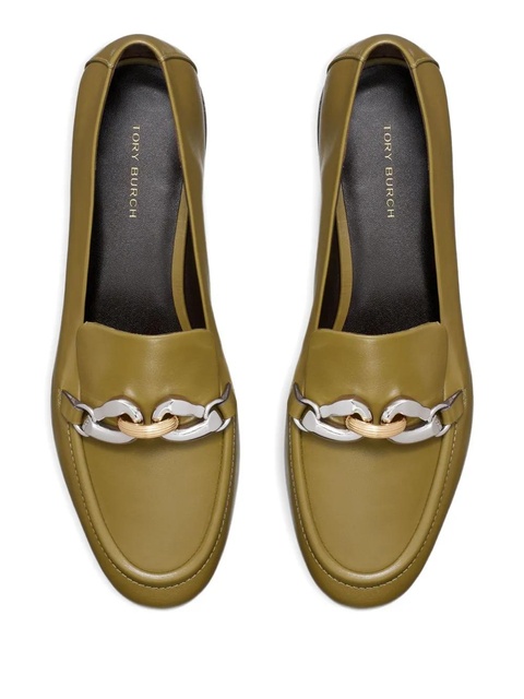 Tory Burch Jessa leather loafers - Green - zdjęcie produktu nr 2