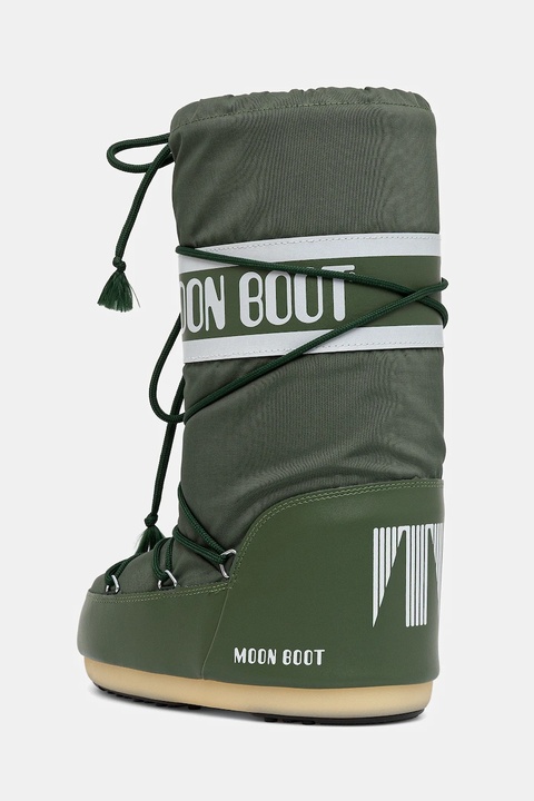 Moon Boot śniegowce MB ICON NYLON kolor zielony 80D1400440 G016 - zdjęcie produktu nr 2