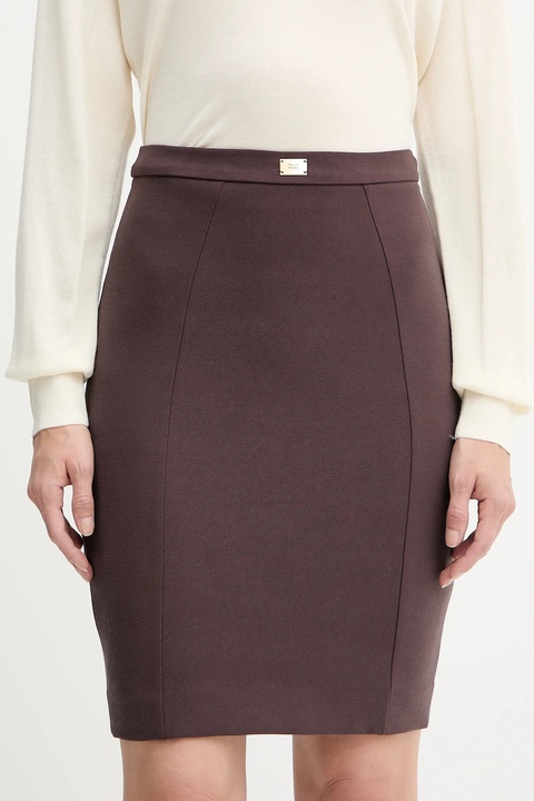 Elisabetta Franchi spódnica kolor bordowy mini ołówkowa GO14757E2 - zdjęcie produktu nr 1