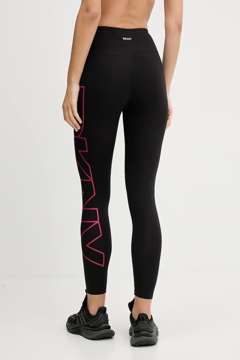 Dkny legginsy B. COMPRESSION damskie kolor czarny z nadrukiem DP5P3453 - zdjęcie produktu nr 2