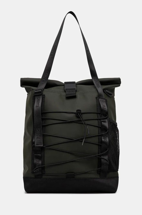 Rains torba Trail Rolltop Tote Bag W3 kolor zielony 13390 - zdjęcie produktu nr 1