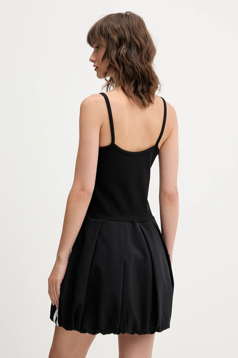 adidas Originals sukienka Balloon Dress kolor czarny mini rozkloszowana KC8798 - zdjęcie produktu nr 2