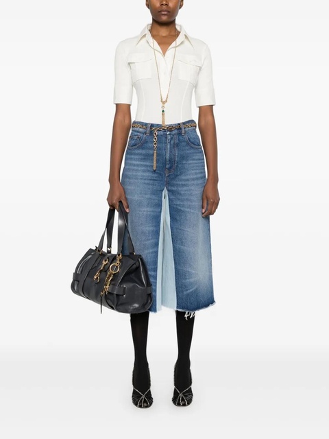 Chloé logo-embroidered polo top - Neutrals - zdjęcie produktu nr 2