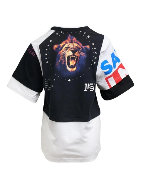 Marine Serre layered T-shirt - Black - zdjęcie produktu nr 1