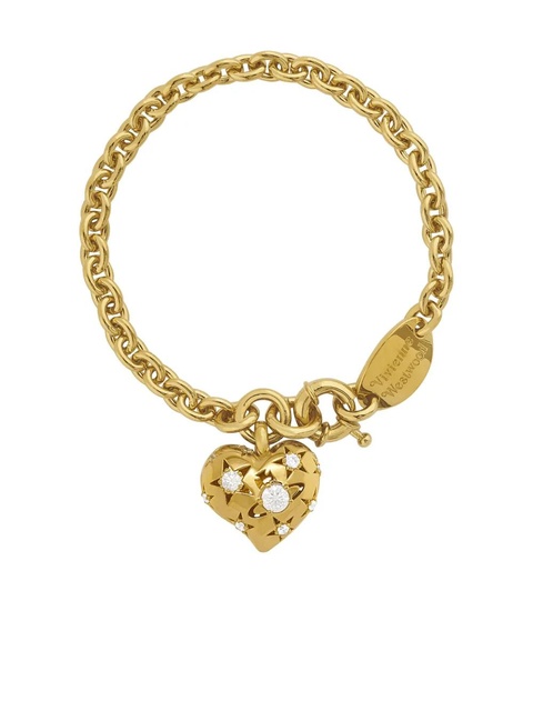 Vivienne Westwood heart-charm chain bracelet - Gold - zdjęcie produktu nr 1