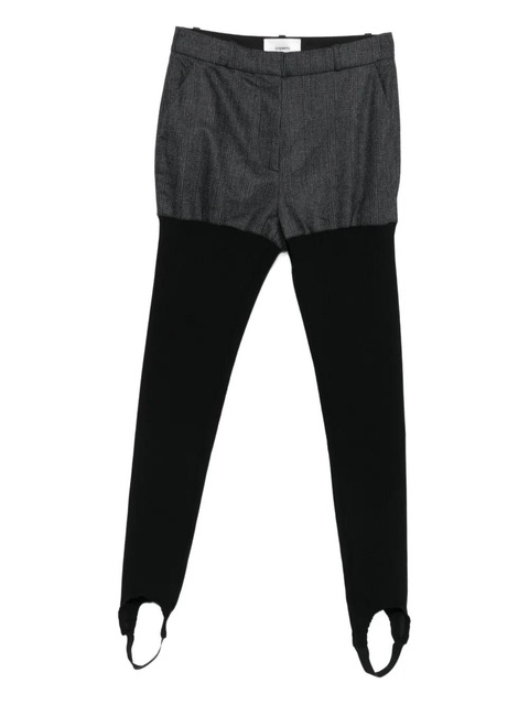 Coperni layered panelled trousers - Black - zdjęcie produktu nr 1