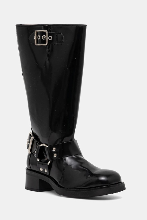 Steve Madden kozaki Beau damskie kolor czarny na płaskim obcasie 11003069 - zdjęcie produktu nr 1