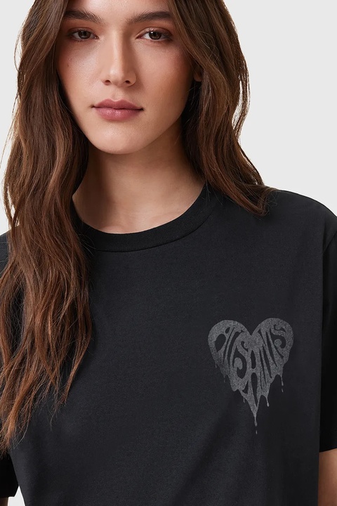 AllSaints t-shirt bawełniany POSTER damski kolor czarny W035JD - zdjęcie produktu nr 2