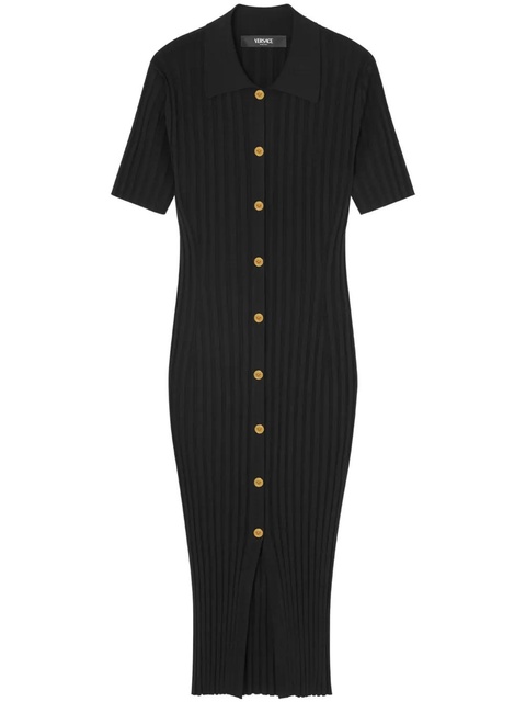 Versace knitted midi shirt dress - Black - zdjęcie produktu nr 1