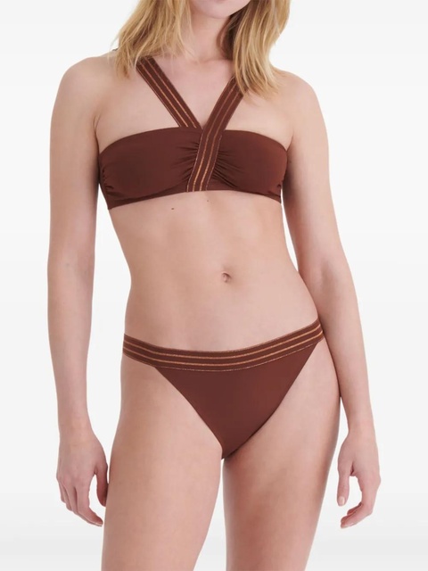 ERES Rendez-vous ruched strap bikini top - Brown - zdjęcie produktu nr 2