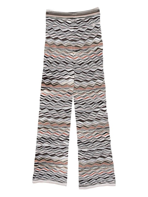 Missoni wave-pattern straight-leg trousers - Neutrals - zdjęcie produktu nr 2