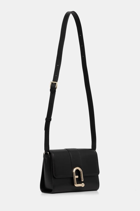 Furla torebka skórzana kolor czarny WB01683.BX3346.O6000 - zdjęcie produktu nr 2