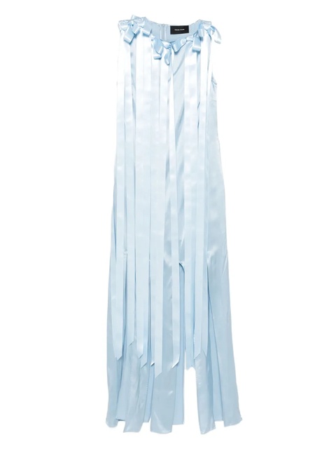Simone Rocha Unbounded ribbon-detail sleeveless dress - Blue - zdjęcie produktu nr 1