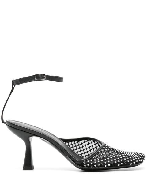 Christopher Esber Minette Veil 80mm mesh pumps - Black - zdjęcie produktu nr 1