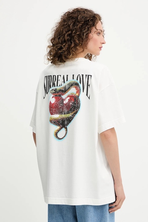 Pinko t-shirt bawełniany damski kolor biały 105538 A2TJ - zdjęcie produktu nr 1