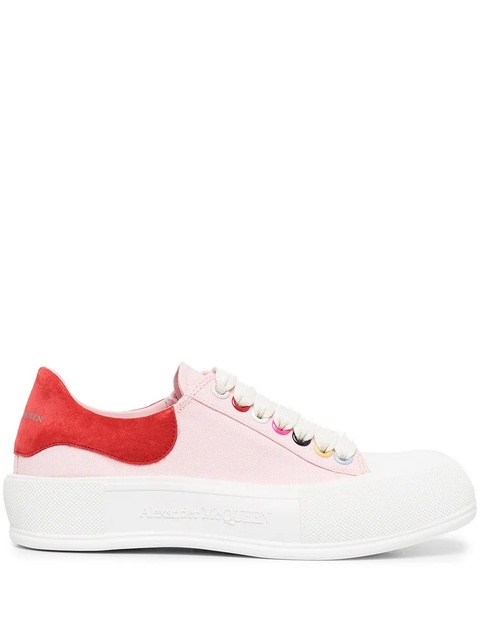 Alexander McQueen low-top canvas sneakers - Pink - zdjęcie produktu nr 1