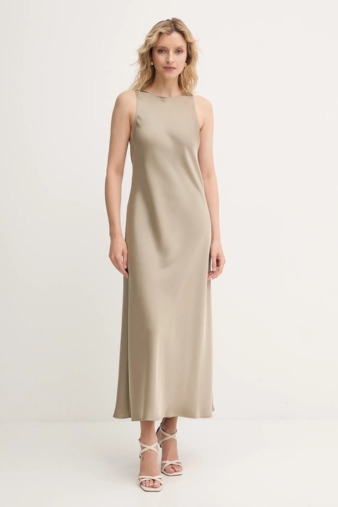 MAX&Co. sukienka kolor zielony maxi rozkloszowana 2526226021200 - zdjęcie produktu nr 1