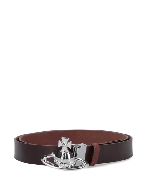 Vivienne Westwood orb-buckle leather belt - Brown - zdjęcie produktu nr 1