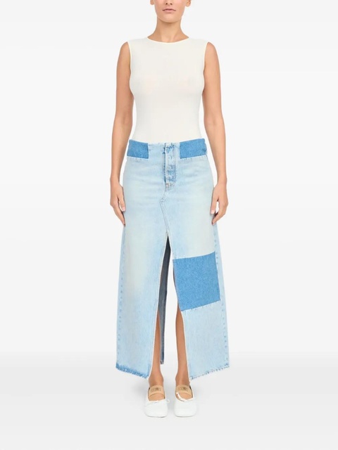 MM6 Maison Margiela patchwork denim skirt - Blue - zdjęcie produktu nr 1