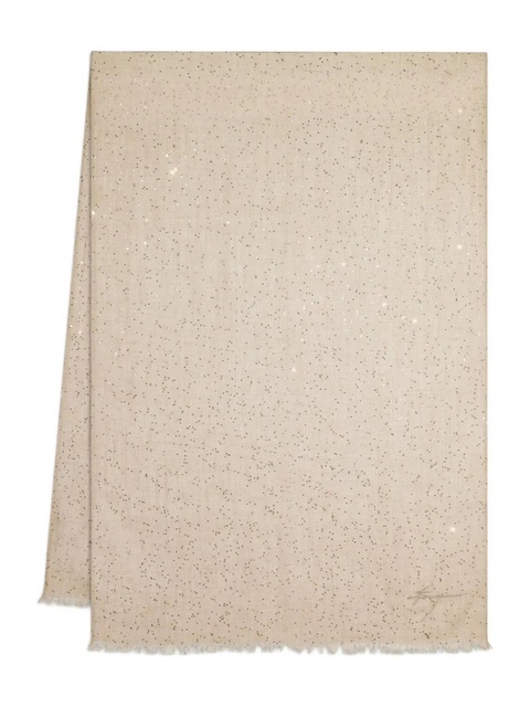 Ferragamo sequin-embellished scarf - Natural - zdjęcie produktu nr 1