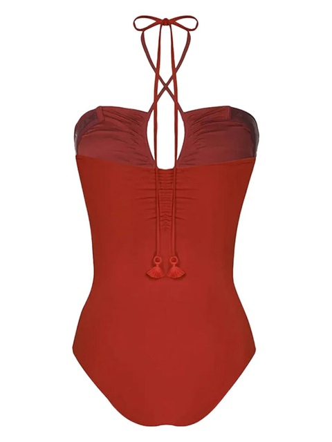 Johanna Ortiz halterneck keyhole swimsuit - Orange - zdjęcie produktu nr 2