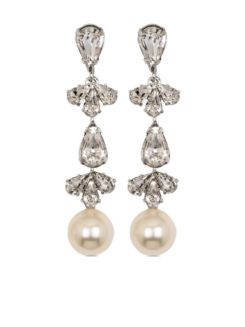 Jennifer Behr Betta crystal earrings - Silver - zdjęcie produktu nr 1