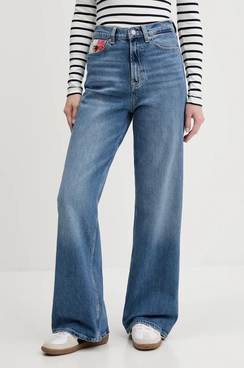 Tommy Jeans jeansy damskie kolor niebieski DW0DW21293 - zdjęcie produktu nr 1
