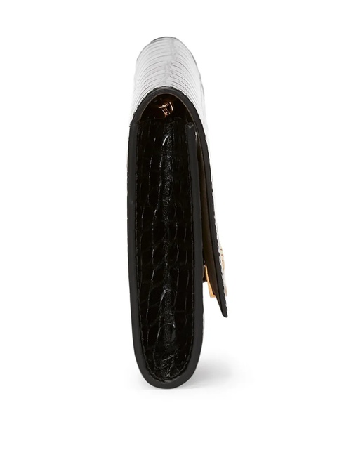 Victoria Beckham crocodile-embossed leather wallet-on-chain - Black - zdjęcie produktu nr 2