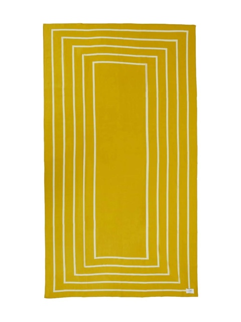 St. Agni border-stripe silk scarf - Yellow - zdjęcie produktu nr 1