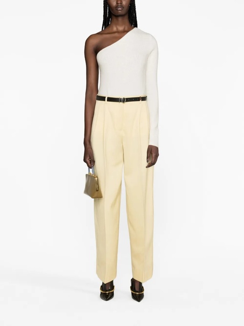 Jil Sander regular butter wool trousers - Yellow - zdjęcie produktu nr 2