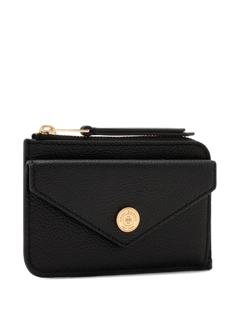 Tory Burch monogram envelope-zip wallet - Black - zdjęcie produktu nr 1