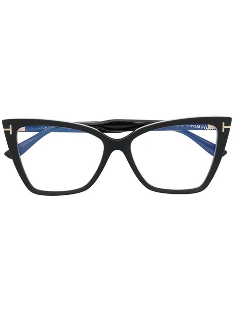 TOM FORD Eyewear geometric-frame glasses - Black - zdjęcie produktu nr 1
