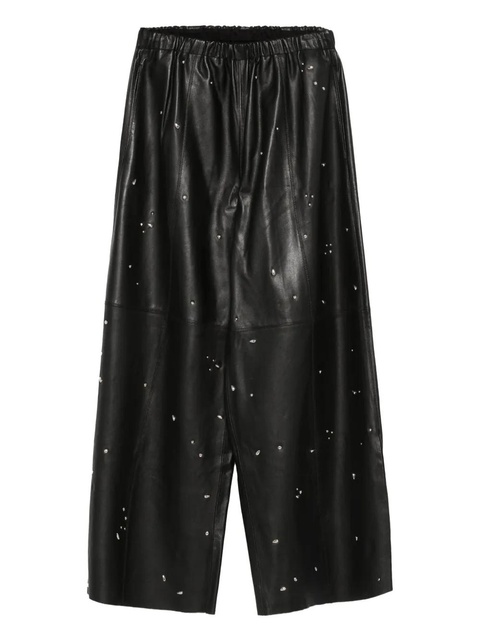 Alysi elasticated-waistband trousers - Black - zdjęcie produktu nr 1