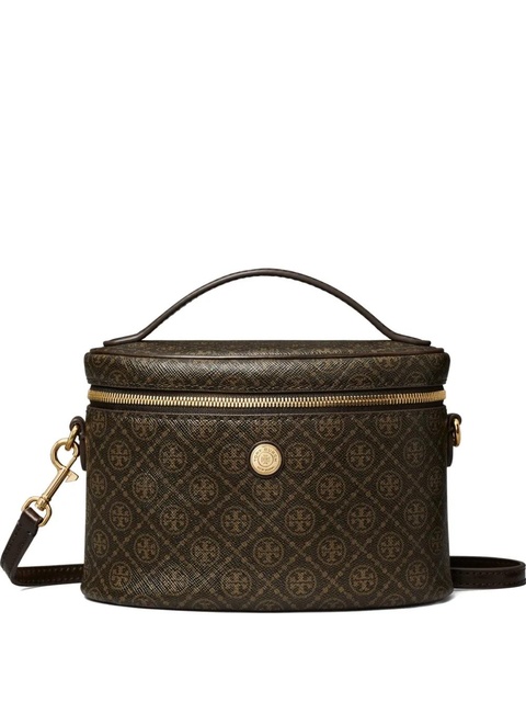 Tory Burch monogram coated vanity mini bag - Brown - zdjęcie produktu nr 1