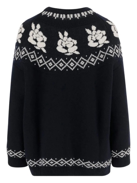 Magda Butrym intarsia-knit sweater - Blue - zdjęcie produktu nr 2