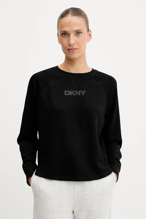 Dkny bluza damska kolor czarny z nadrukiem DP5T9976 - zdjęcie produktu nr 1