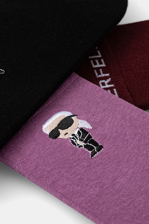 Karl Lagerfeld skarpetki K/IKON 3-pack kolor czarny A4W47037 - zdjęcie produktu nr 2