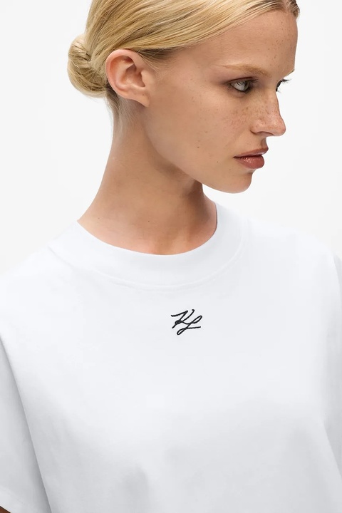 Karl Lagerfeld t-shirt bawełniany damski kolor biały A4W17039 - zdjęcie produktu nr 2